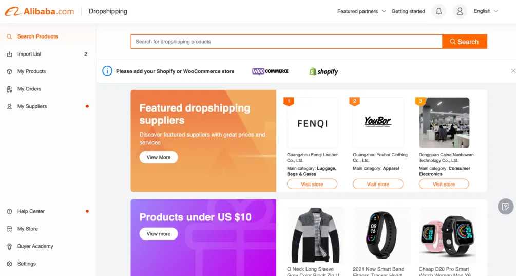 What is Alibaba Dropshipping Center?